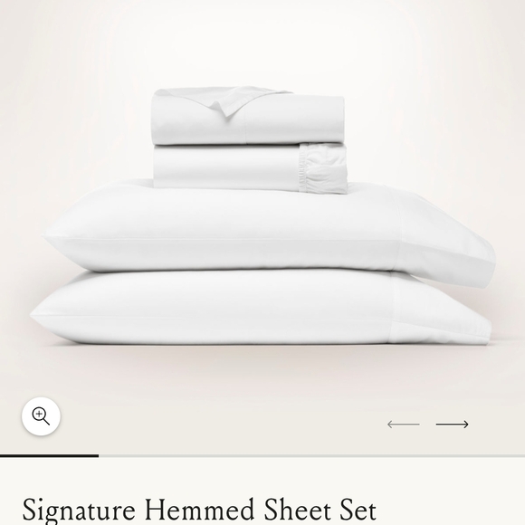 Luxurious Signature White Sheet Set - Picture 3 of 8